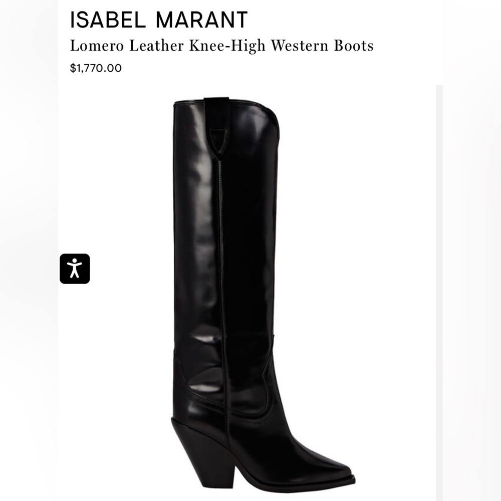 ISABEL MARANT Lomero leather knee boots 37